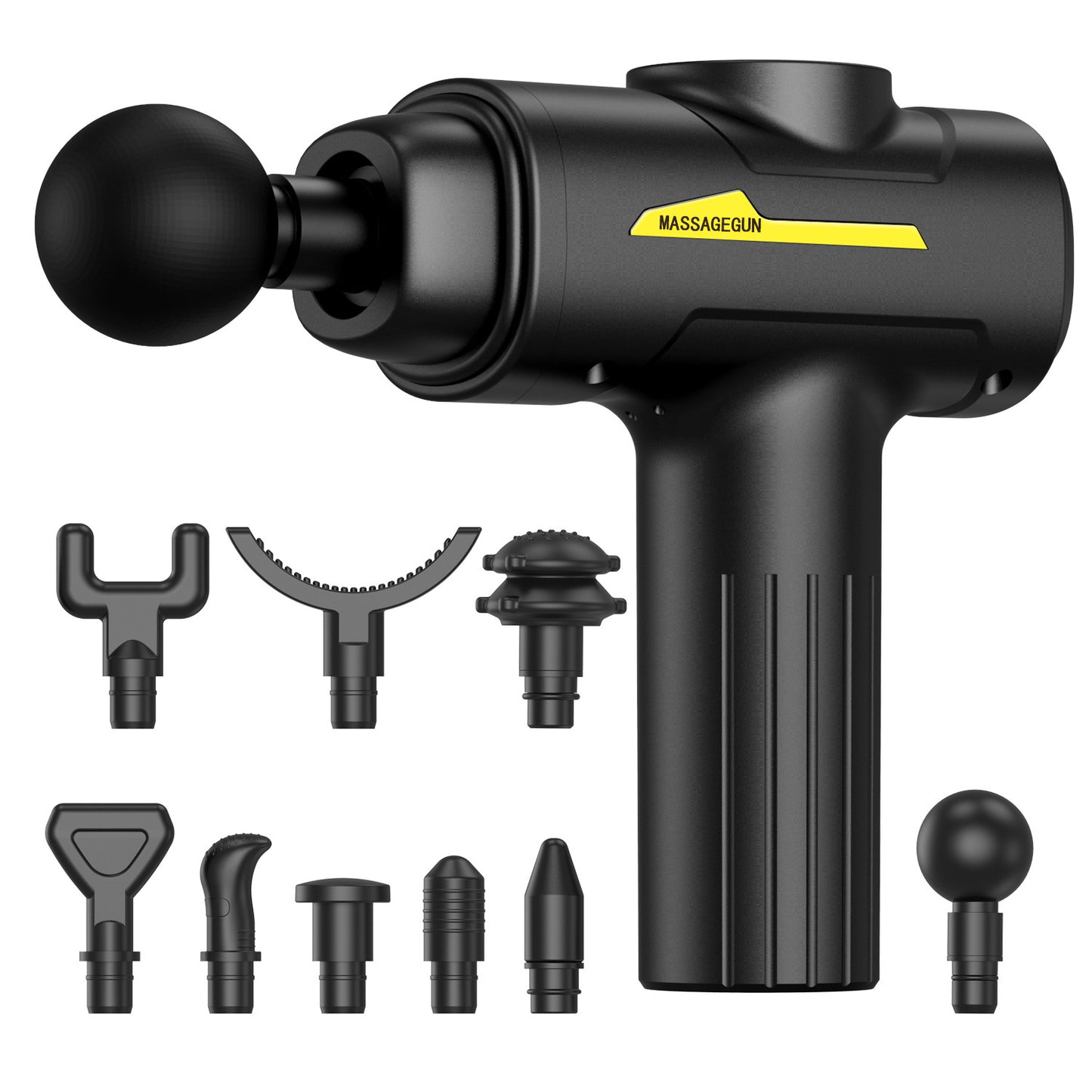 Electric massage gun - sport en relax massage - 6 standen - 9 opzetstukken