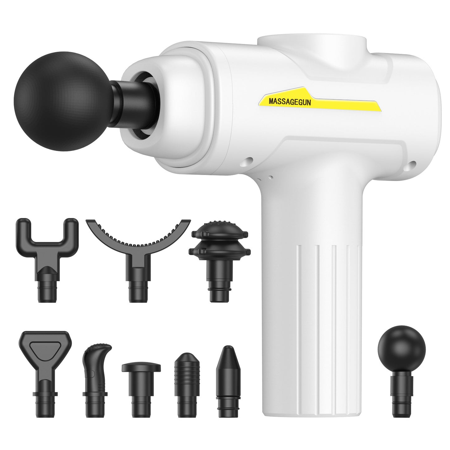 Electric massage gun - sport en relax massage - 6 standen - 9 opzetstukken